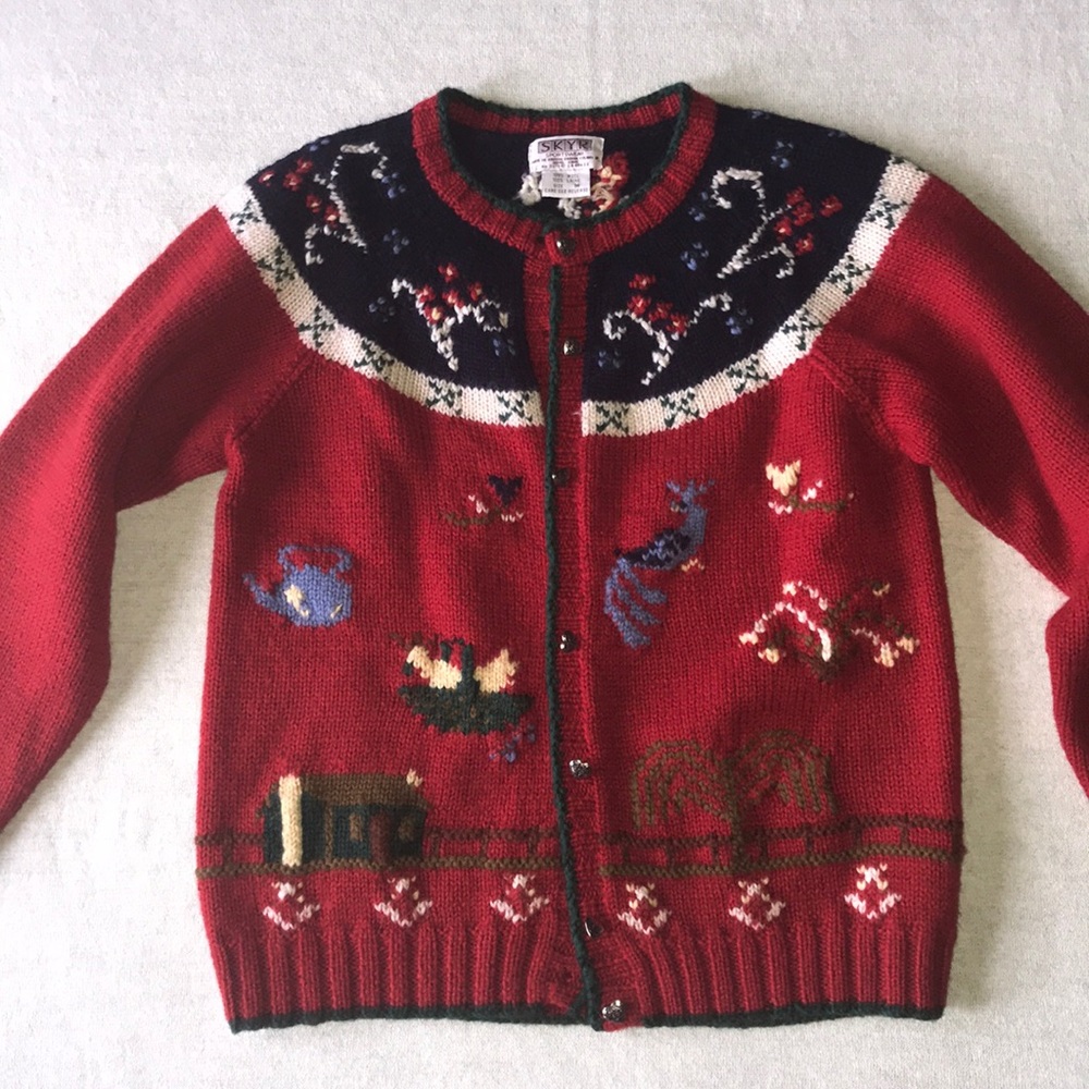 SKYR 100% wool cardigan / sweater